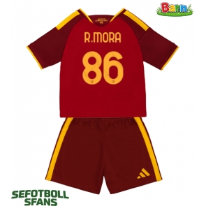 AS Roma Rodrigo Mora #86 Hemmaställ Barn 2026-27 Kortärmad (+ Korta byxor)